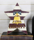 Ebros Pack of 2 USA Bald Eagle And Liberty Bell Proud American Stars Desktop Plaque