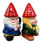 Ebros Mr & Mrs Gnome Couple Ceramic Mug Coffee Cup Set Home Kitchen Figurine