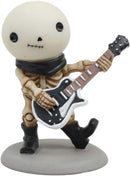 Bone Rockers Lucky Drummer Electric Bassist and Guitarist Skeleton Figurine Set