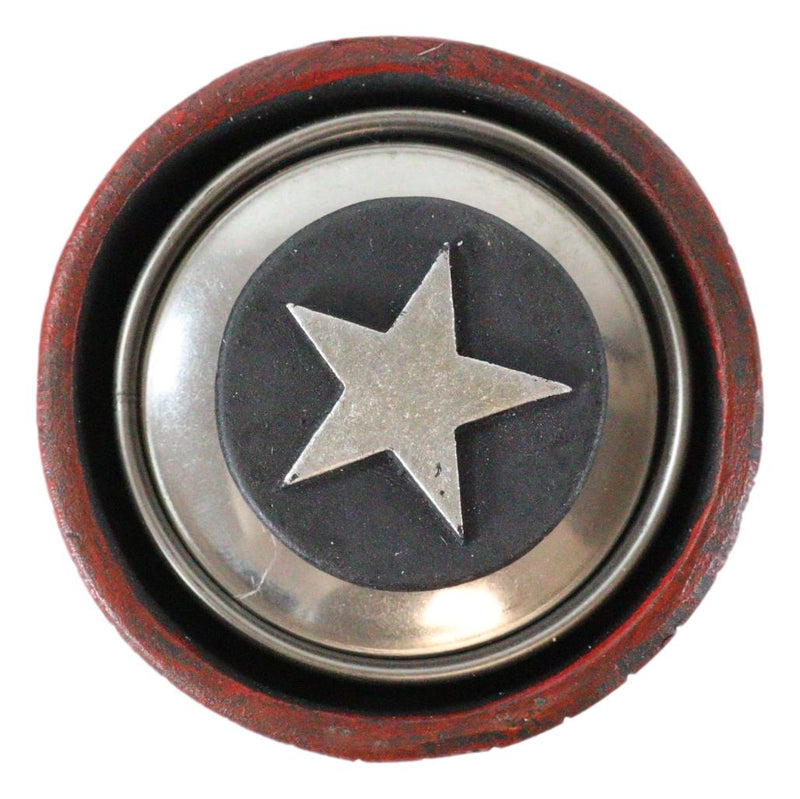 Rustic Lone Western Star Shotgun Bullet Shell Spring Barrel Toothpick Holder