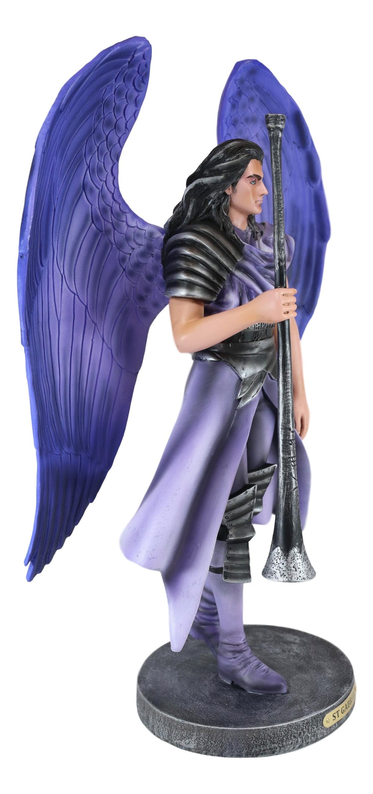 Ebros  Judaic Colorful Cherubim Messenger Archangel Saint Gabriel Statue 15"H