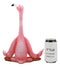 Ebros Zen Yoga Pink Flamingo Statue in Lotus Meditation Pose Tropical Wading Bird Decor Figurine 12.25" Tall - Ebros Gift