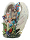 Ebros Sanctuary Sheila Wolk Angel Statue 8.5"Tall Angelic Beauty In Wildlife Nature Figurine