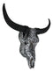 Western Floral Tribal Tattoo Tooled Bison Bull Cow Skull Wall Decor Plaque