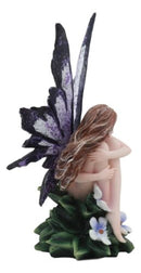 Amy Brown Whimsical "Luna" Periwinkle Flower Nude Garden Fairy Figurine Fae