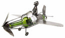 Leisure One Pilot Airplane Hand Made Metal Wine Bottle Holder Caddy Figurine