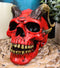 Day of The Dead El Diablo Horned Devil Skull Statue Hell Spawned Imp Ram Demon