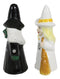 Good And Bad Elphaba Glinda Witches Carrying Broomsticks Salt And Pepper Shakers