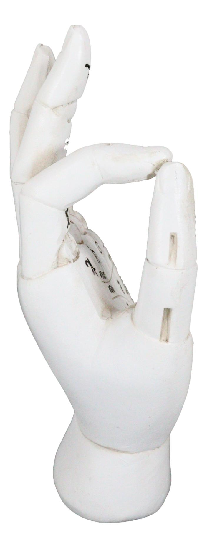 Psychic Fortune Teller Chirology Palmistry Hand Palm With Lines Mounts Figurine