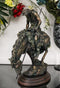 Large End of Trail Bronze Finish Native American Warrior On Horse Figurine
