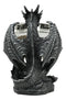 Blackened Spice Medieval Gothic Dragon Salt And Pepper Shakers Set Holder Statue