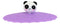 Set Of 4 Purple Panda Reusable Silicone Coffee Tea Cup Cover Lids Air Tight