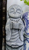Feng Shui Zen Buddha Japanese Jizo Monk Drinking Out Of Tea Cup Figurine 5"H