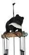 American Black Bear River Fishing Resonant Relaxing Wind Chime Garden Patio