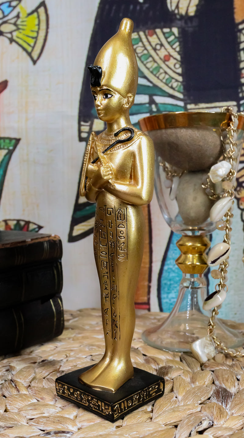 Egyptian Ushabti Funerary Figurine Shawabti Pharaoh With Hieroglyphs Statue