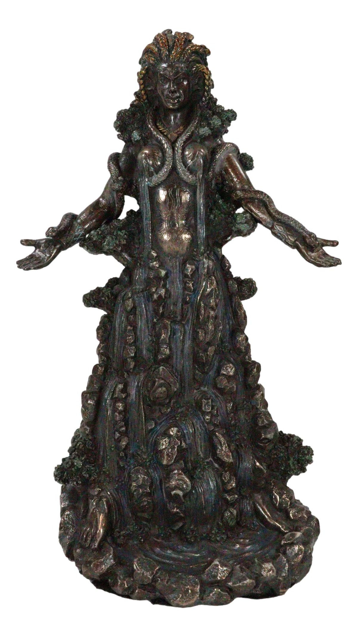 Irish Triple Goddess Danu Statue Mother Earth Goddess Don Gaia Wiccan Figurine - Ebros Gift
