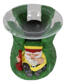 Positive Vibes Gypsy Rasta Gnome With Hat And Bong Electric Tart Oil Burner