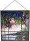 Ebros Louis Comfort Tiffany Landscape Window Oyster Bay Stained Glass Art Panel