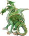 Ebros Green Earth Three Headed Dragon Hydra Roaring Statue 8" Tall Figurine