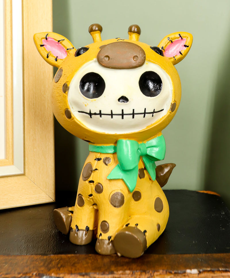 Larger Furrybones Brown Polkadot Giraffe Cute Skeleton Monster Figurine