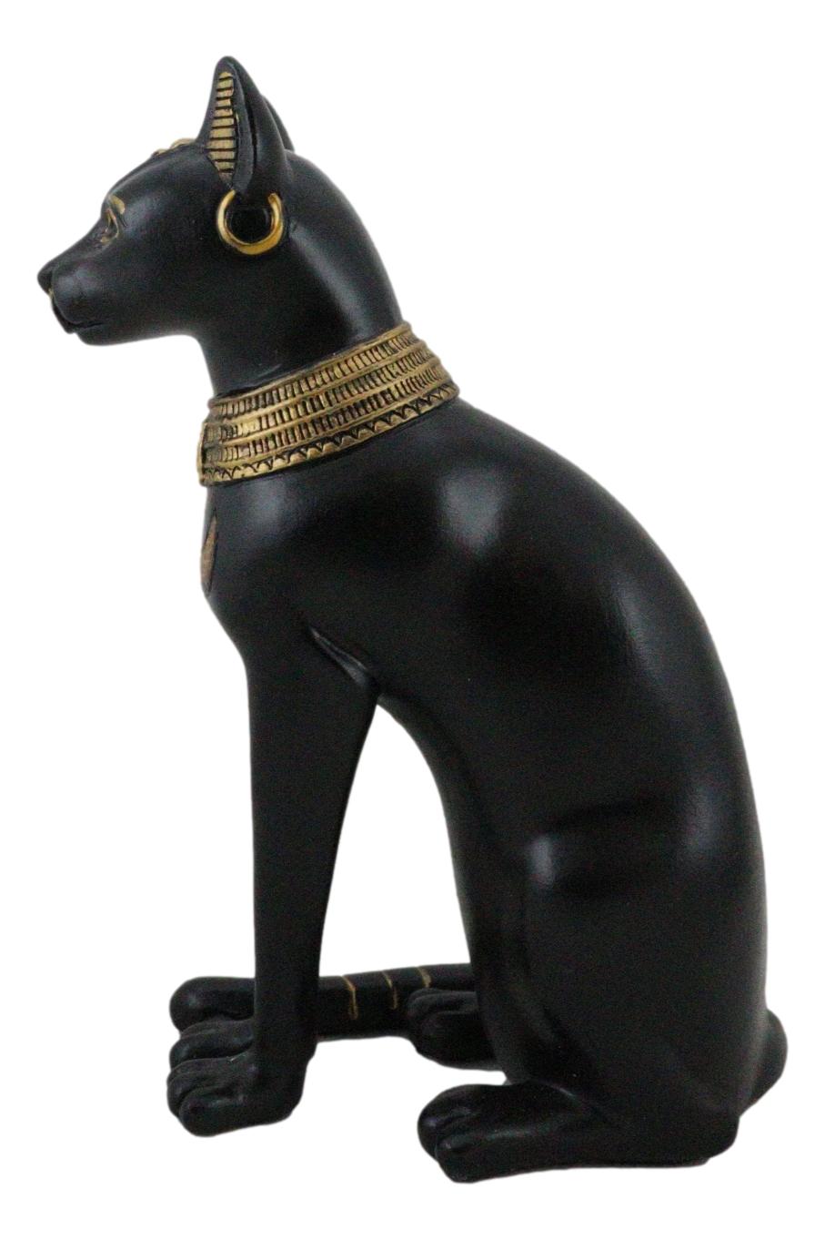 Egyptian Ancient God Deity Small Bastet Figurine Ubasti Bast Cat Motherhood Home