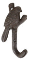 Pack Of 2 Cast Iron Rustic Western Bird Perching On Tree Twig Branch Wall Hook