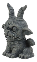 Ebros Gothic Horned Bulldog Gargoyle Agamon Figurine Small Fantasy Decor