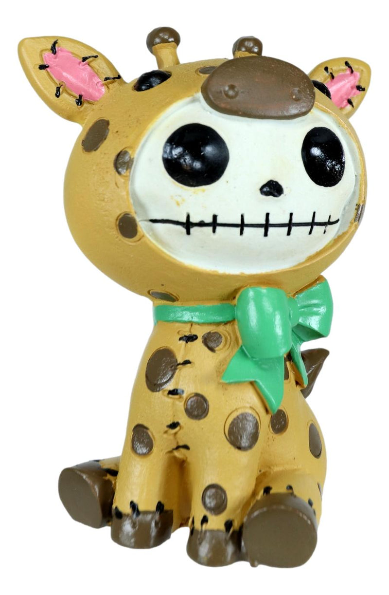 Larger Furrybones Brown Polkadot Giraffe Cute Skeleton Monster Figurine