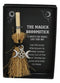 Wicca Witch Broom Magick Broomstick W/ Pentagram Triple Moon Pendant Lucky Charm