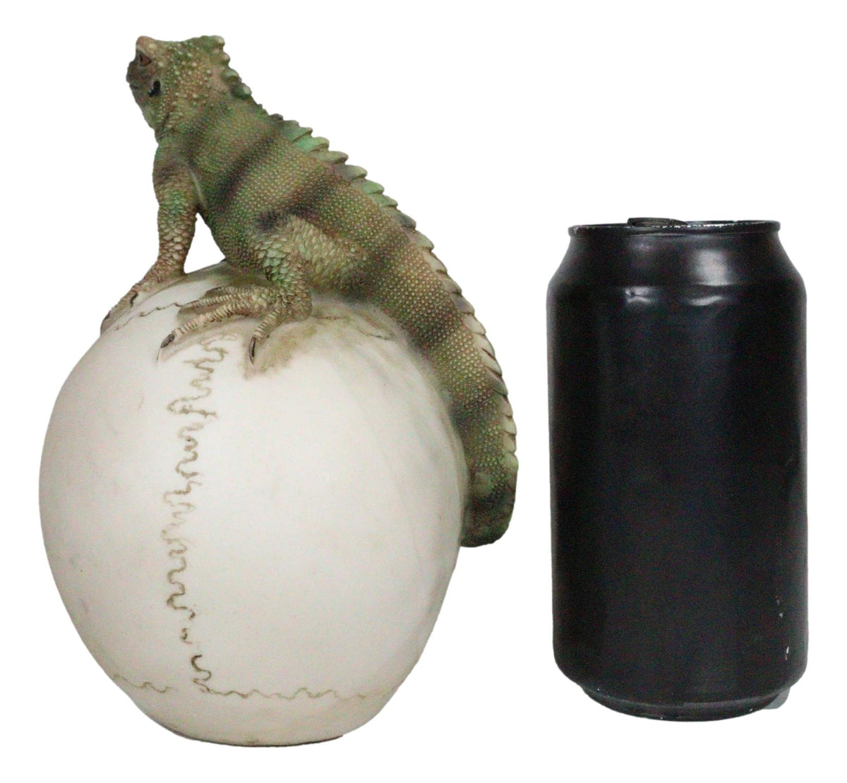 Jointed Human Skull With Iguana Lizard Figurine Halloween Spooky Macabre Decor