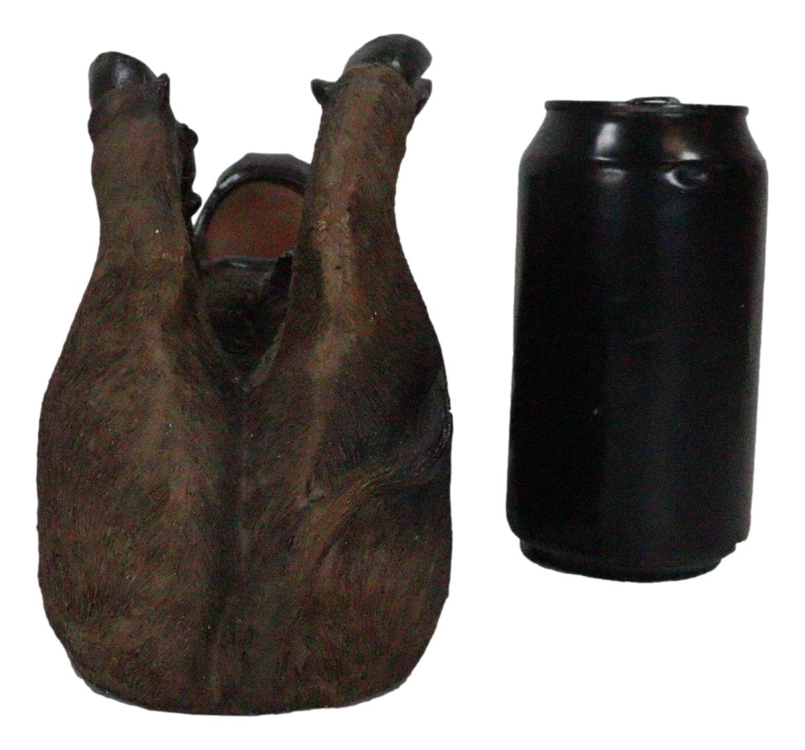Kitchen Party Decor Drunk Buffalo Bison Wine Holder Rack Figurine Sculpture