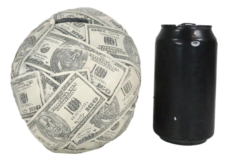 Fortune Lottery Benjamin Franklins Bank C-Note Money Bill Prints Skull Figurine