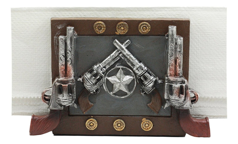 Ebros Wild Wild West Texas Star And Six Shooter Pistols Cowboy Napkin Holder