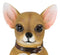 Ebros Gift Chihuahua Dog On Two Legs Statue with Solar LED Lantern Lamp 14" Tall