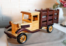 Hand Made Wood Retro Classic Style Model TT Pick Up Truck Wine Holder Figurine