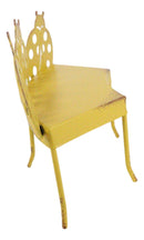 Pack Of 2 Enchanted Fairy Garden Miniature Metal Yellow Ladybug Nook Park Bench