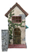 Fairy Garden LED Light Mediterranean Floral Planter Mini House With Grey Stones