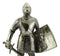 Ebros Holy Roman Empire Crusader Knight with Sword and Shield 7" Tall Figurine