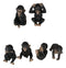 Ebros Whimsical Monkey See Monkey Do Set of 6 Chimpanzee Multi Pose Figurines