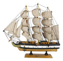 12"H Handicraft Wood Old Ironsides USS Constitution Frigate Ship Model Display