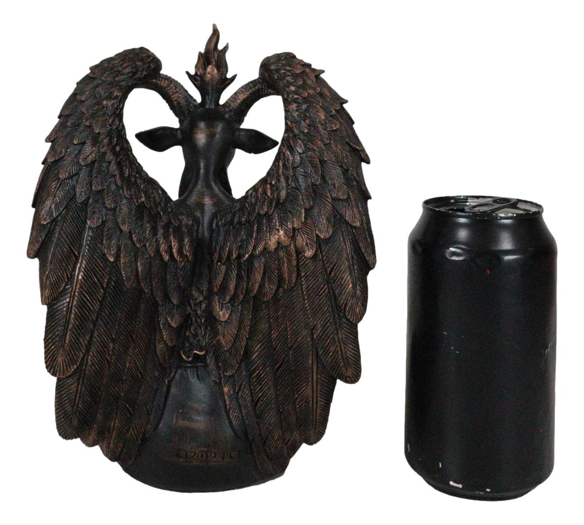 Pagan Occult Sabbatic Goat Idol Baphomet Sitting Meditation Figurine 8"H - Ebros Gift
