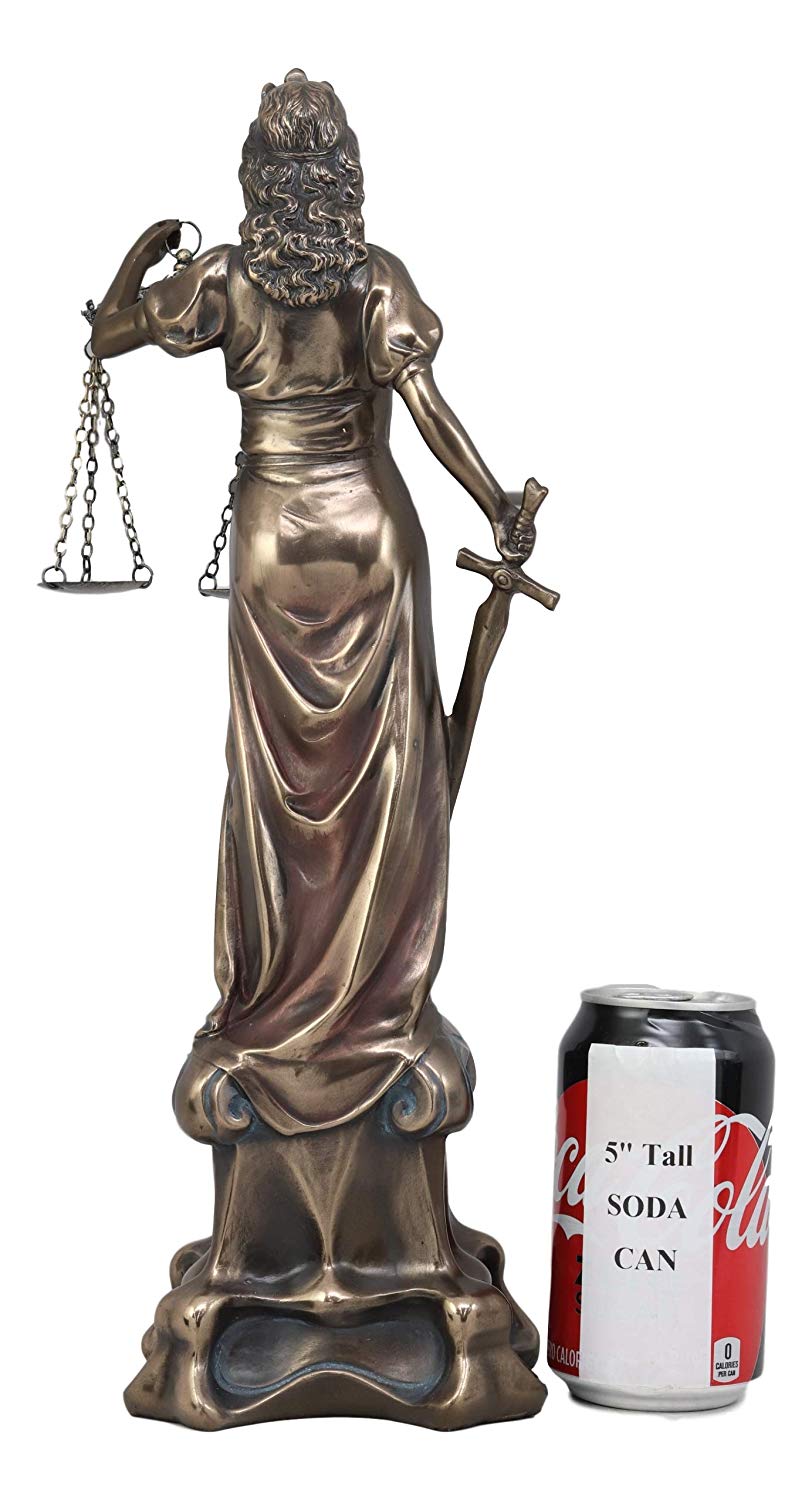 Ebros Greek Goddess Lady of Justice Statue 16"H La Justicia Themis Dike Figurine Decor