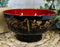 Ebros Made In Japan Black Red And Royal Gold Lacquer Copolymer Bowl 8oz Set Of 6