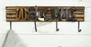 Western Cowboy Hat Horseshoes Pistol Rope Boot Welcome Sign Wall Hooks Decor