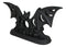 Lunaeca Gothic Lunar Moon Phases Cutout Winged Vampire Bat Votive Candle Holder