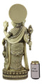 Ebros 21" Tall Hindu Ganesha On Lotus Throne with Percussion Maracas Statue - Ebros Gift