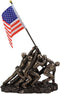 Ebros Iwo Jima 6 Marines Raising USA Flag Memorial Replica 12" Long Figurine