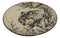 Pack Of 2 Rustic Western Forest Spirit Gray Wolf Salad Appetizer Plates 8.75"D