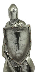 Medieval Crusader Swordsman Knight Statue 7.5"Tall Suit of Armor Heavy Infantry