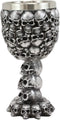 Ebros Day of The Dead Stacked Skulls Small Wine Goblet Or Shot Glass Chalice 3oz
